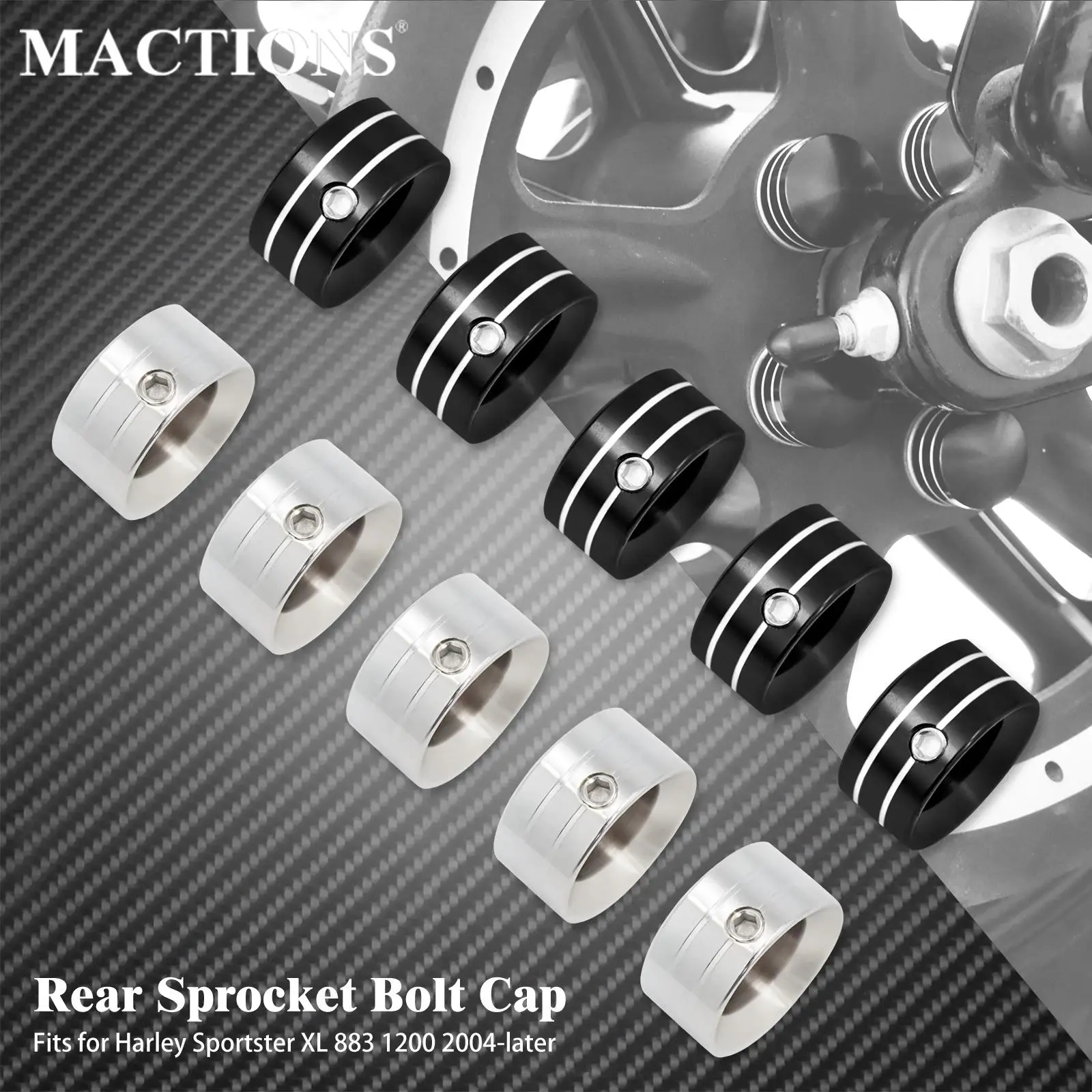 Snapback Hat Flat - Motorcycle Rear Sprocket Flat Bolt Cap