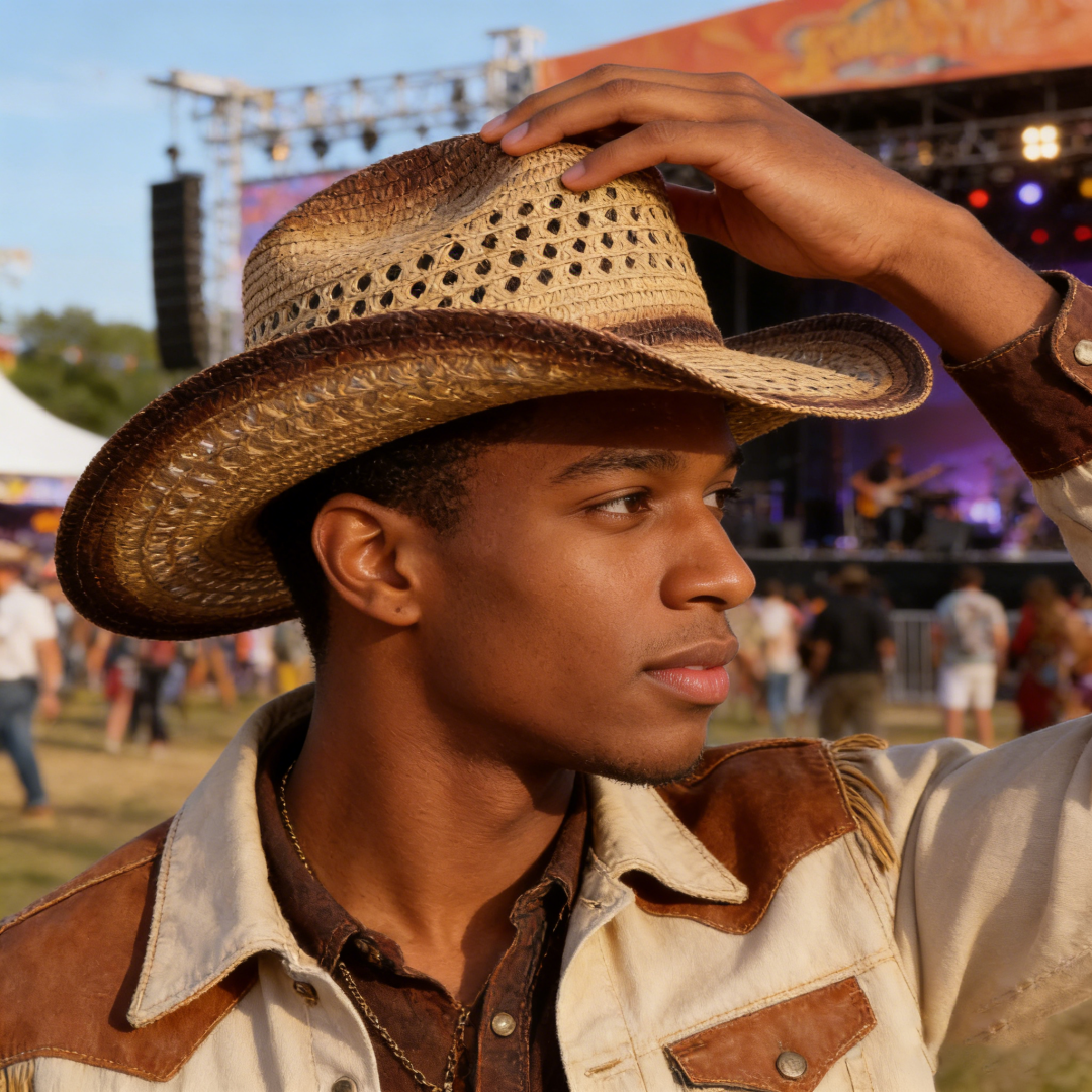 1PC Straw Western Cowboy Hat H - Cowboy Hat Straw reseña y precio
