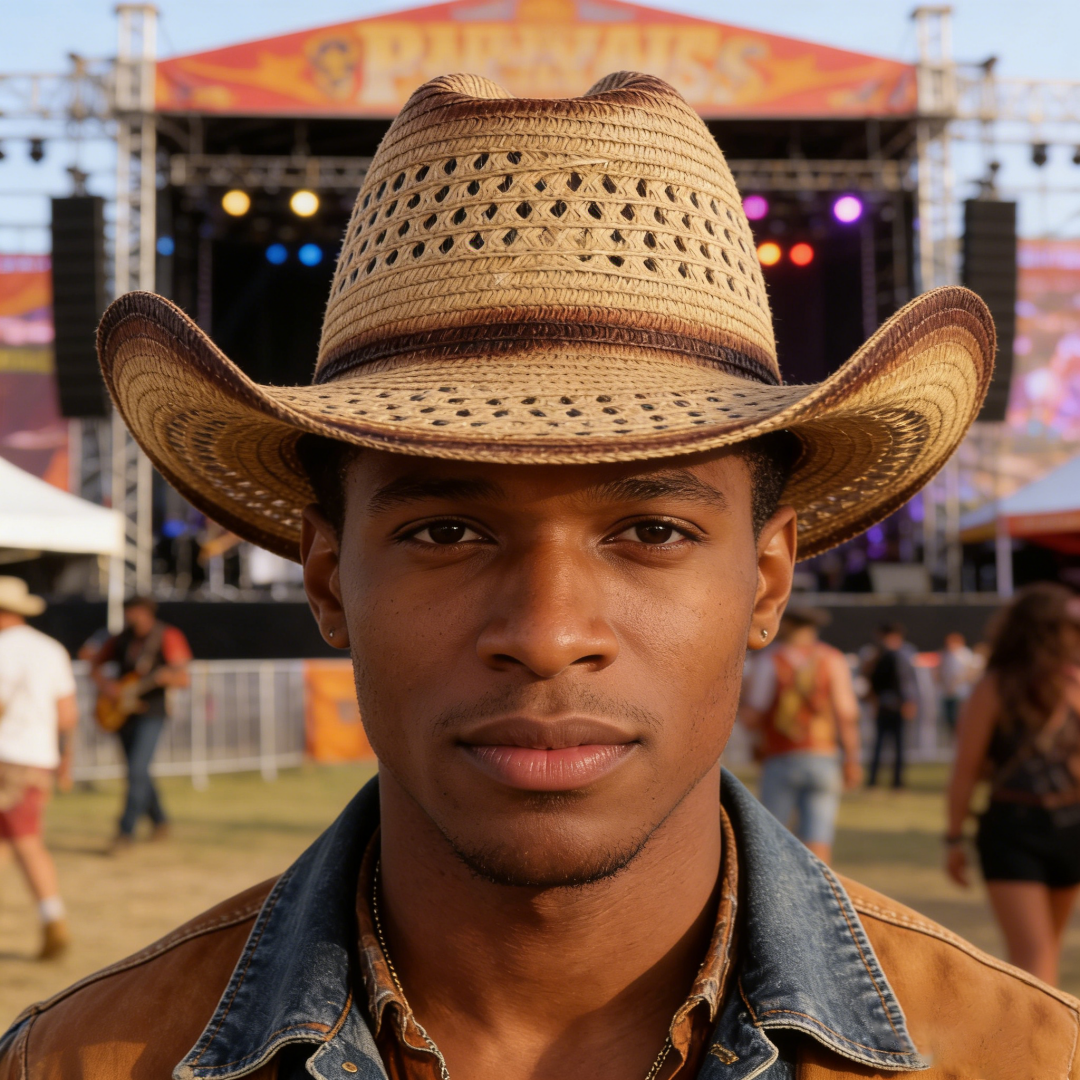 1PC Straw Western Cowboy Hat H - Cowboy Hat Straw reseña y precio