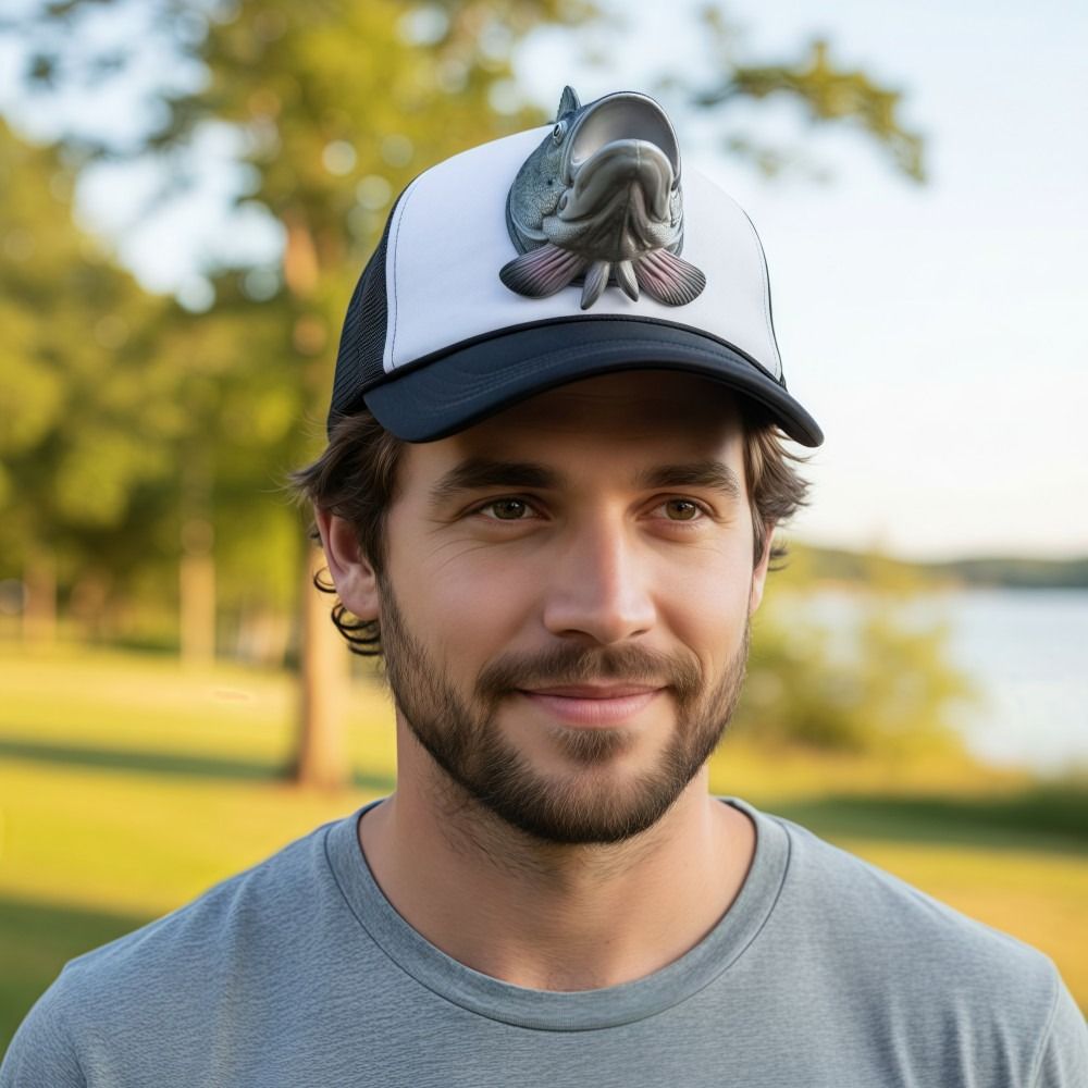 Funny 3D Fish Animal Trucker H - Trucker Cap Mesh reseña y precio