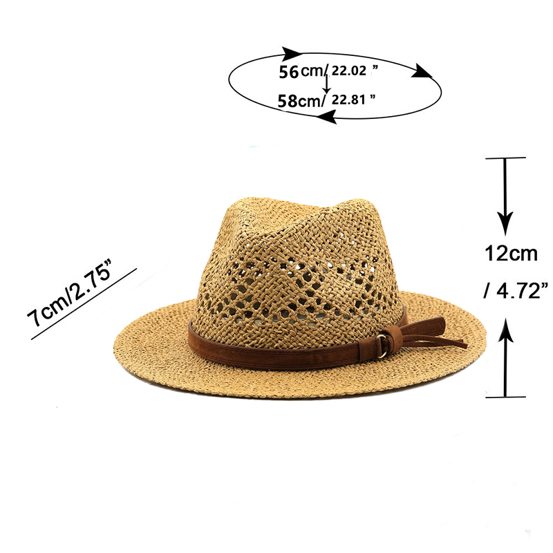 Hollow Men Raffia straw hat St - Cowboy Hat Straw reseña y precio