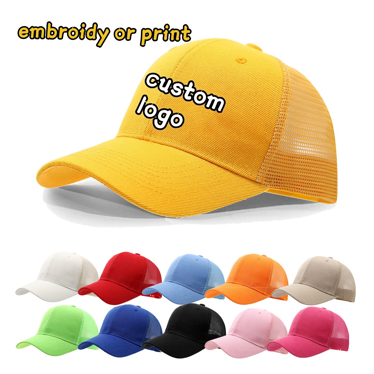 Custom Logo Cap Embroidery Pri - Trucker Cap Mesh reseña y precio