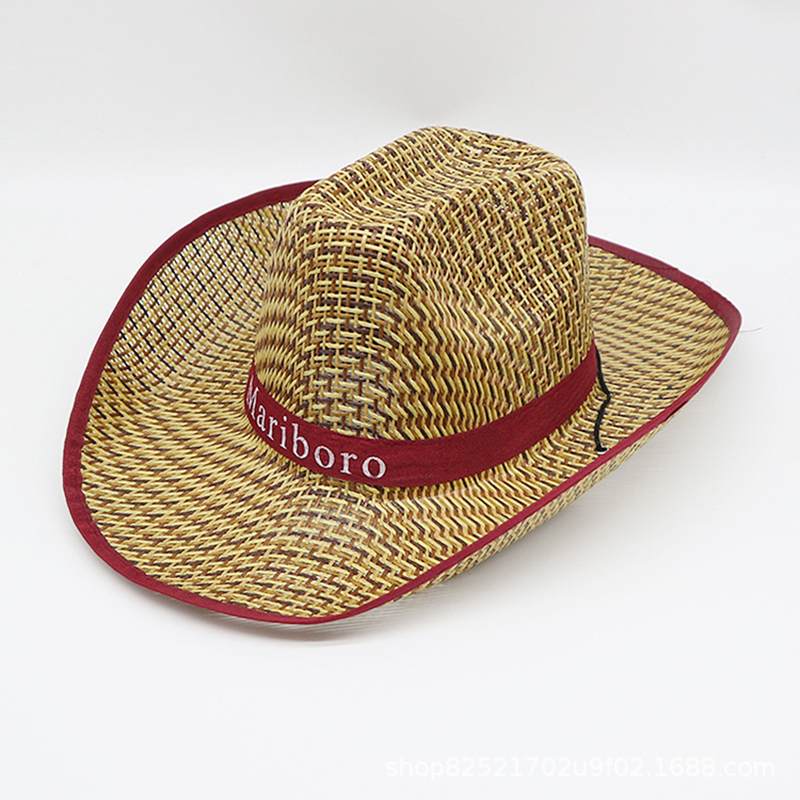 Men Retro Western Cowboy Summe - Cowboy Hat Straw reseña y precio