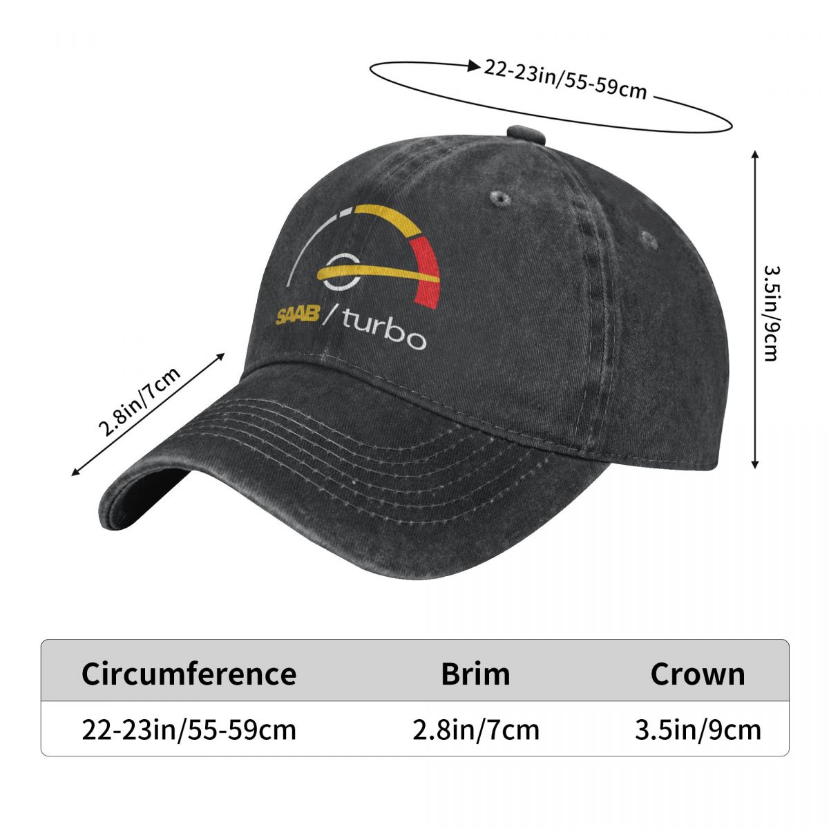 Washed Men's Baseball Cap Turb - Golf Cap Dad reseña y precio