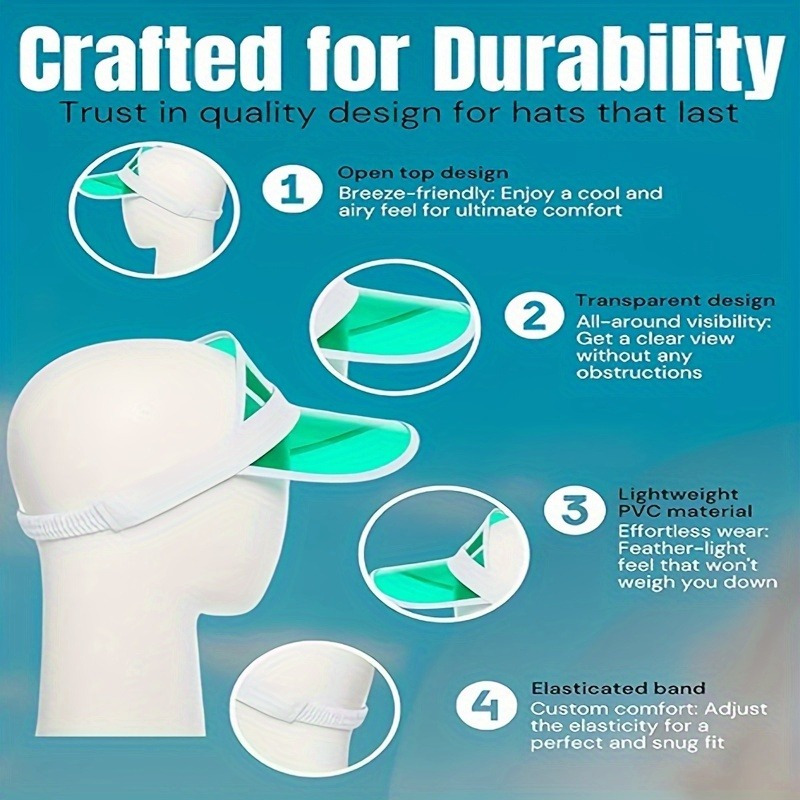 1PC Sun Visor Hat for Women, C - Sun Hat Wide Brim reseña y precio