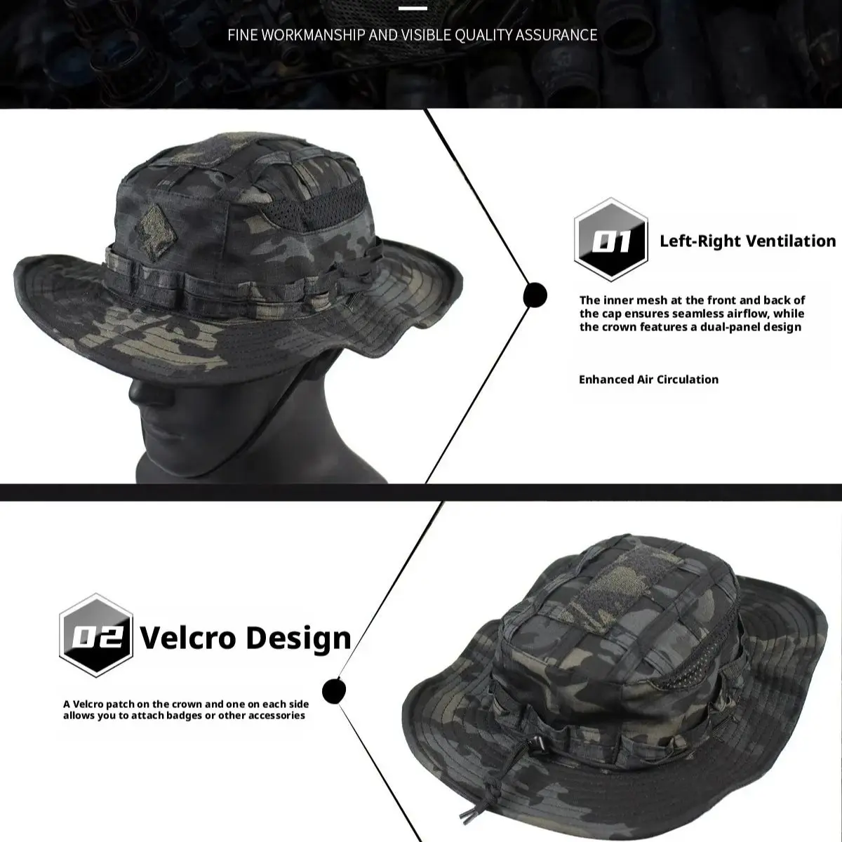 Milspec Tactical Boonie Hat, M - Boonie Hat Tactical reseña y precio
