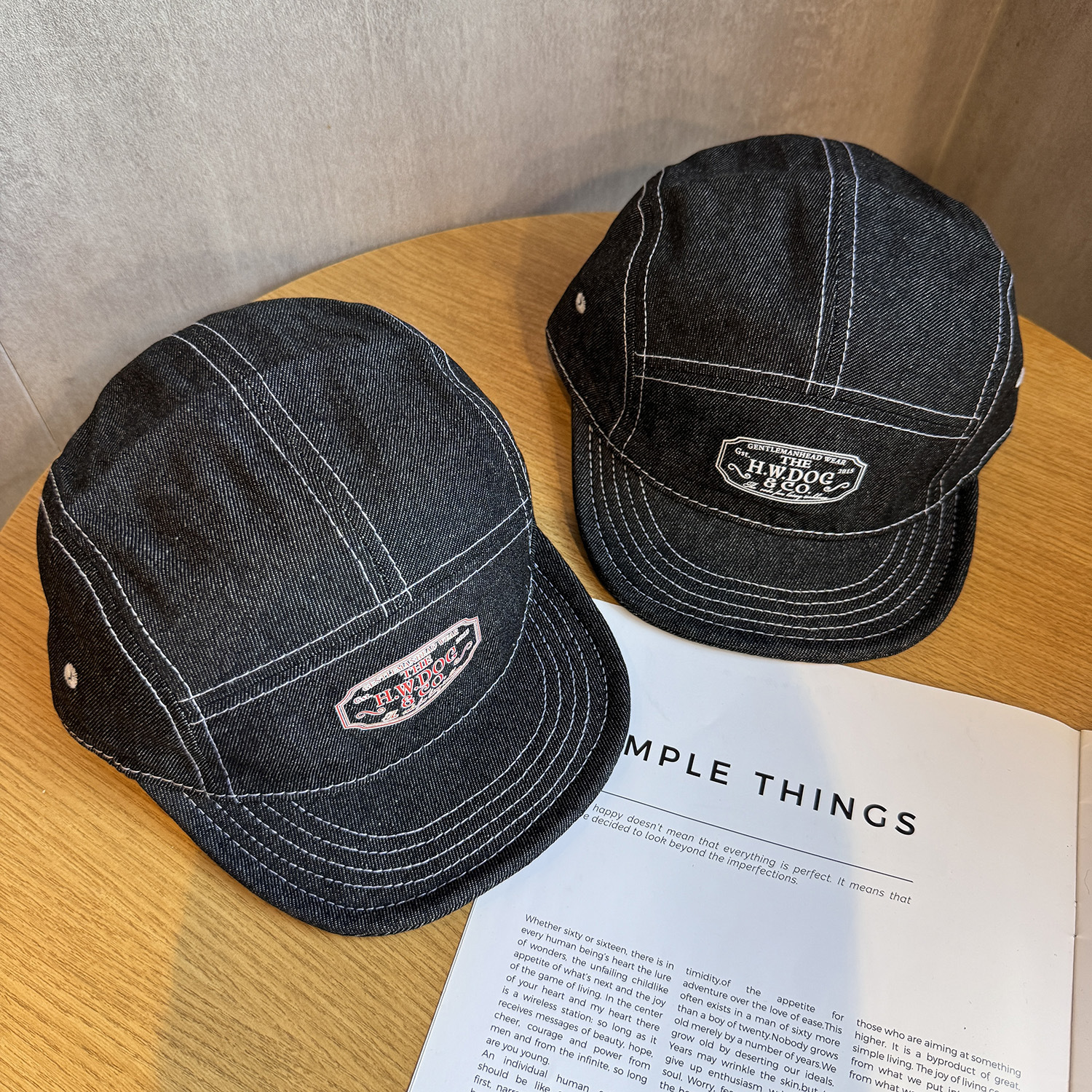 5 Panel Baseball Cap Denim Cot - Corduroy Cap 5 Panel reseña y precio