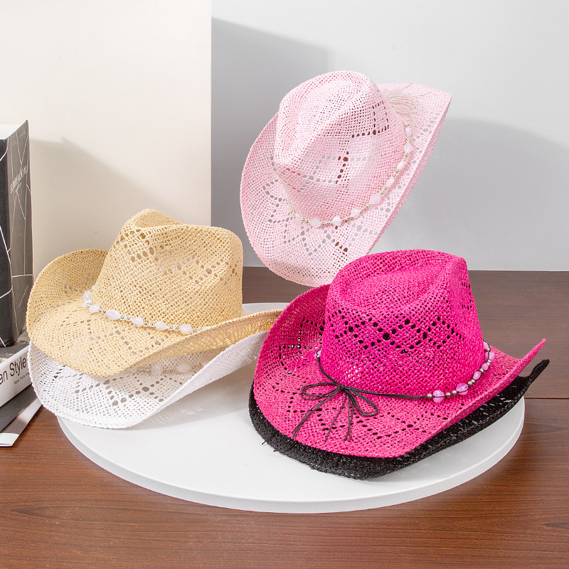 Women Cowboy Hat Unisex Hollow - Cowboy Hat Straw reseña y precio