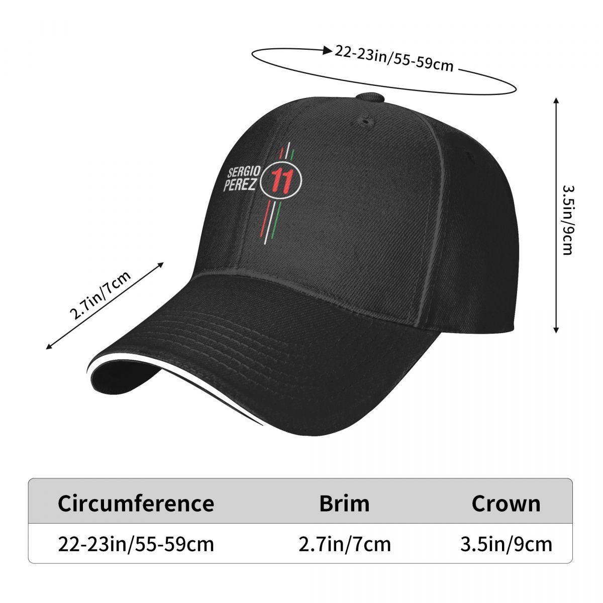 Sergio Perez F1 Car Racing Was - Golf Cap Dad reseña y precio