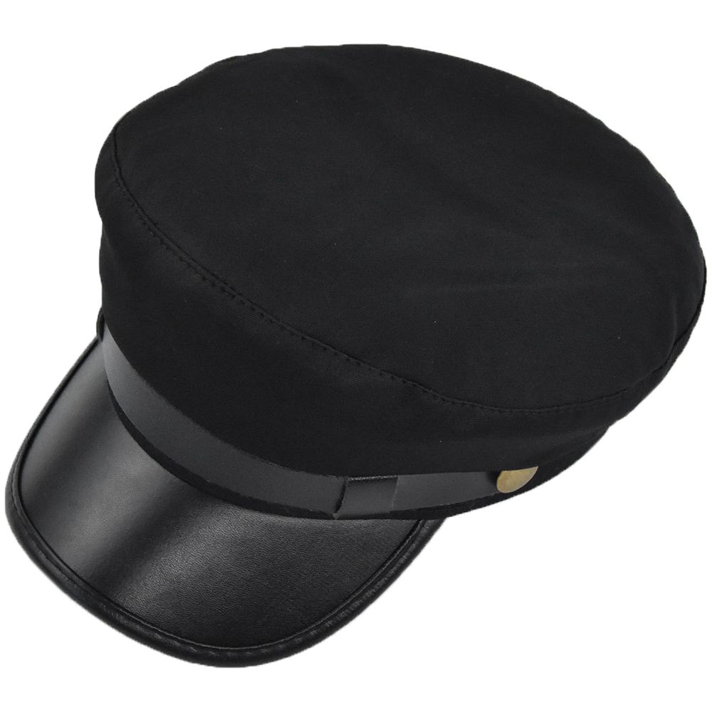 For Unisex Warm Autumn PU Leat - Snapback Hat Flat reseña y precio