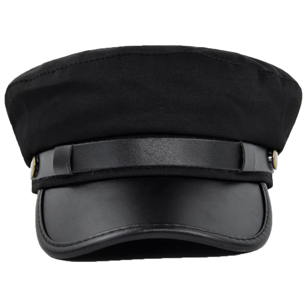 Elegant Warm PU Leather Metal  - Snapback Hat Flat reseña y precio
