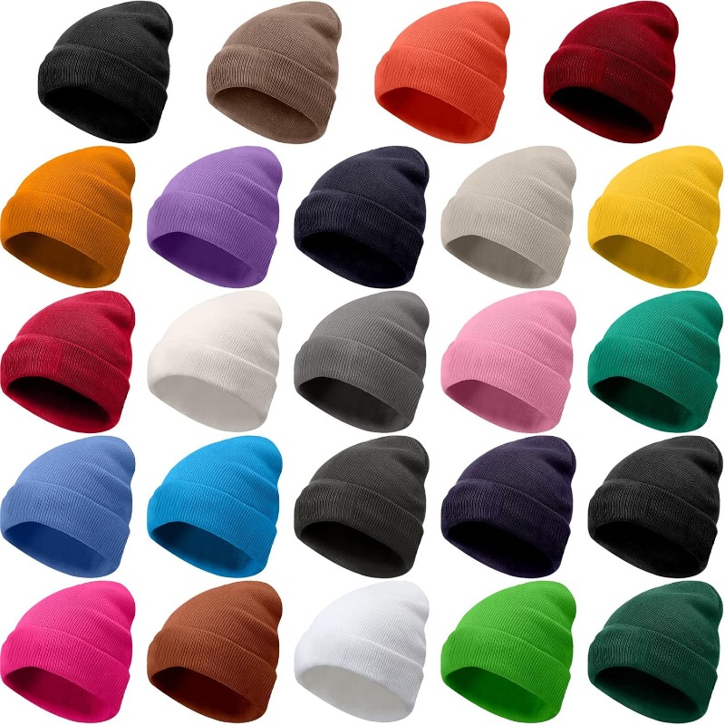 1pc Winter Warm Thick Beanie H - Beanie Cuffed Knit reseña y precio