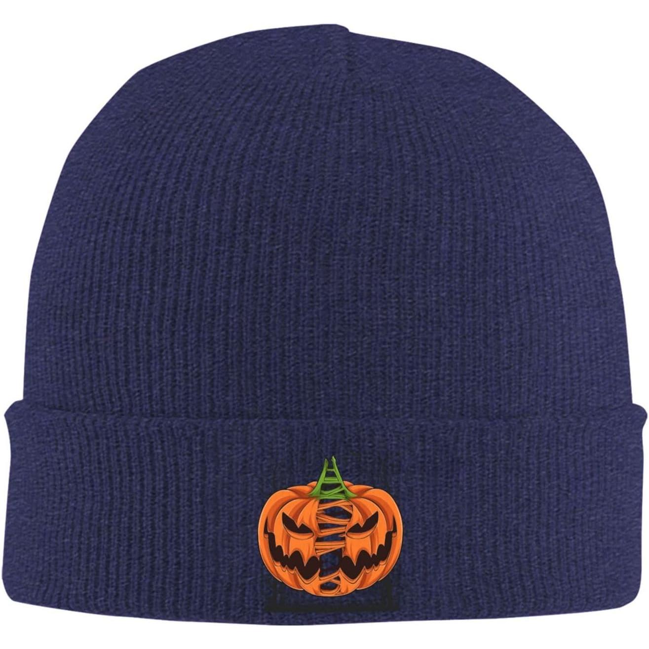 Scary Halloween Pumpkins with  - Beanie Cuffed Knit reseña y precio