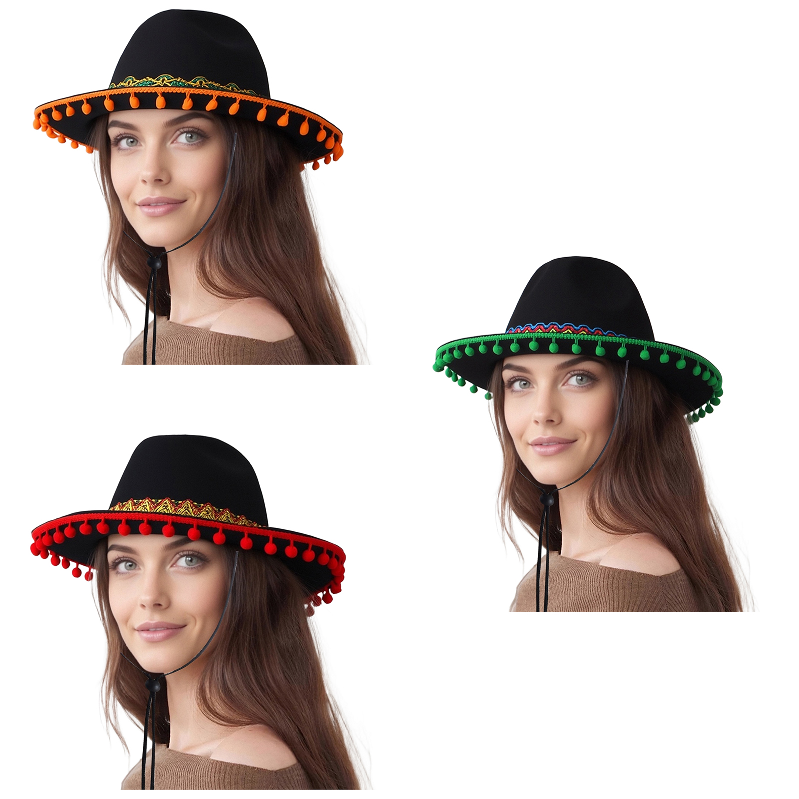 Carnival Party Mexican Hat Wid - Sun Hat Wide Brim reseña y precio