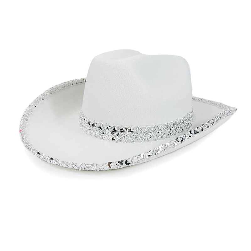 Women Men Sequin Cowgirl Hat S - Sun Hat Wide Brim reseña y precio