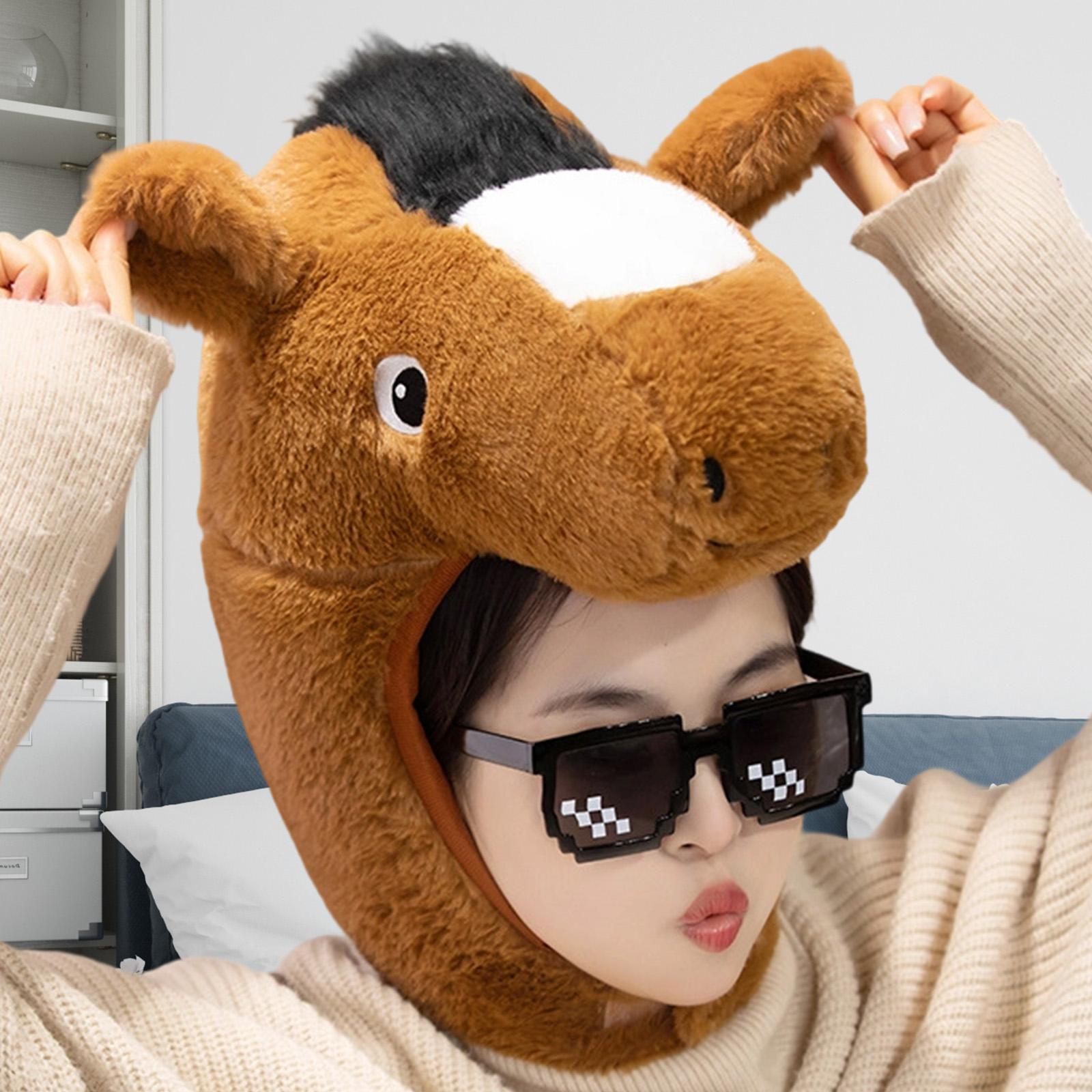New Year Horse Party Hat Plush - Snapback Hat Flat reseña y precio