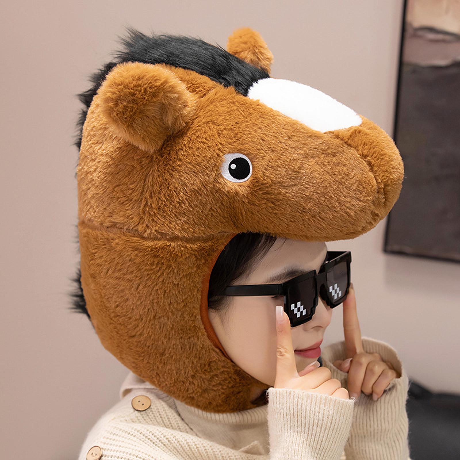 New Year Horse Party Hat Plush - Snapback Hat Flat reseña y precio