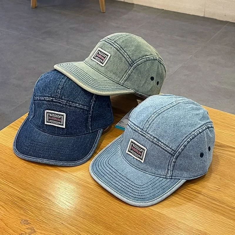 Vintage Flat Brim Denim Baseba - Corduroy Cap 5 Panel reseña y precio