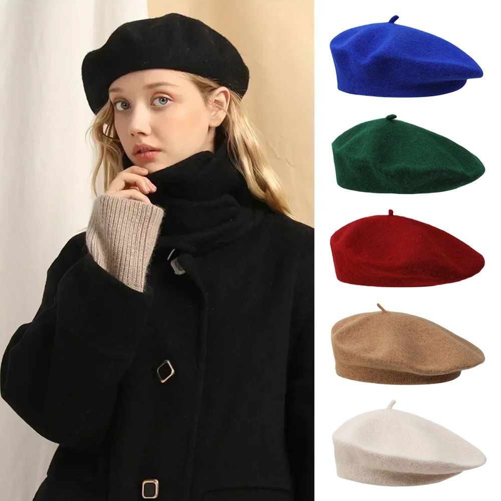 Fashion Warm Winter Wool Beret - Beret French Wool reseña y precio