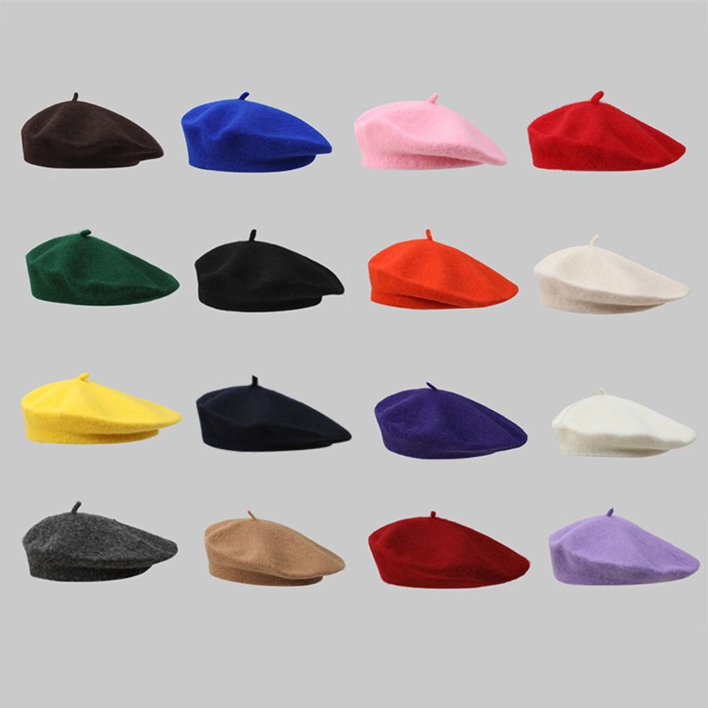 Fashion Warm Winter Wool Beret - Beret French Wool reseña y precio