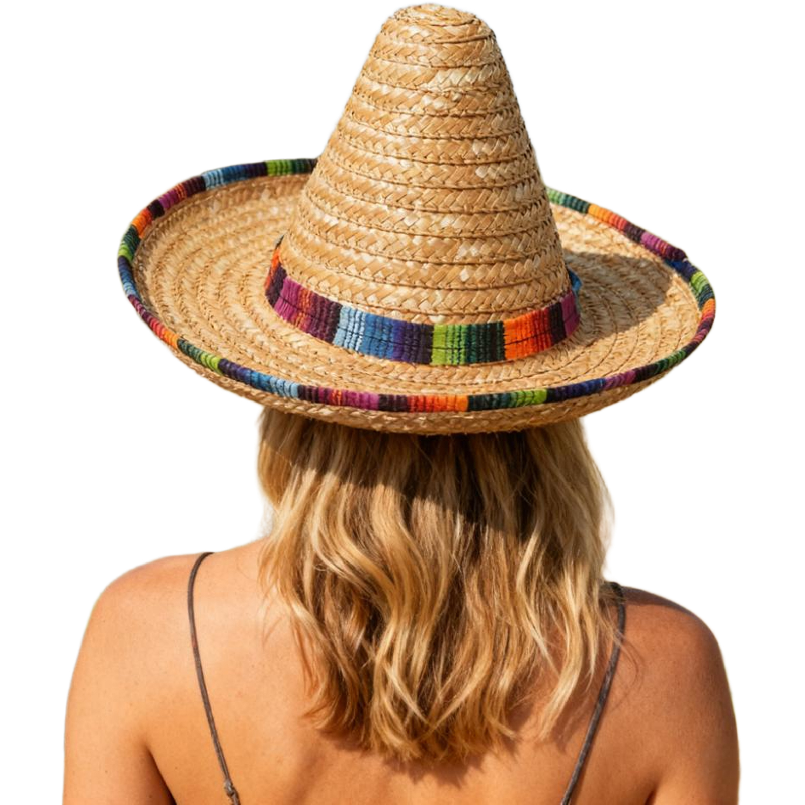 Mexican Straw Hat Carnival Wid - Sun Hat Wide Brim reseña y precio