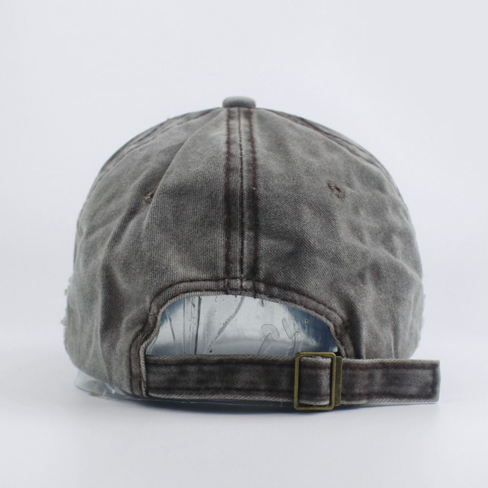 Outdoor Washed Denim Letters B - Dad Hat Cotton reseña y precio