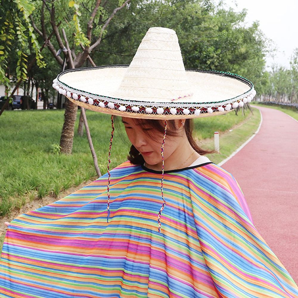 Mexican Style Straw Hats Wide  - Sun Hat Wide Brim reseña y precio