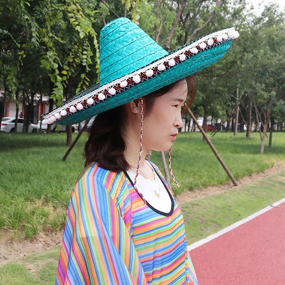 Mexican Style Straw Hats Wide  - Sun Hat Wide Brim reseña y precio