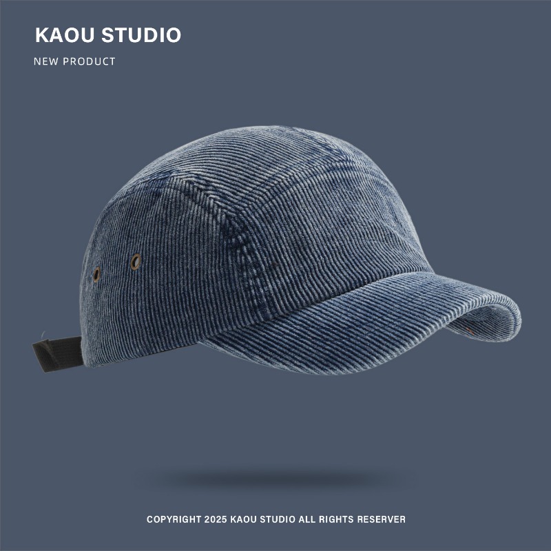 Japanese Retro Solid Color Cor - Corduroy Cap 5 Panel reseña y precio