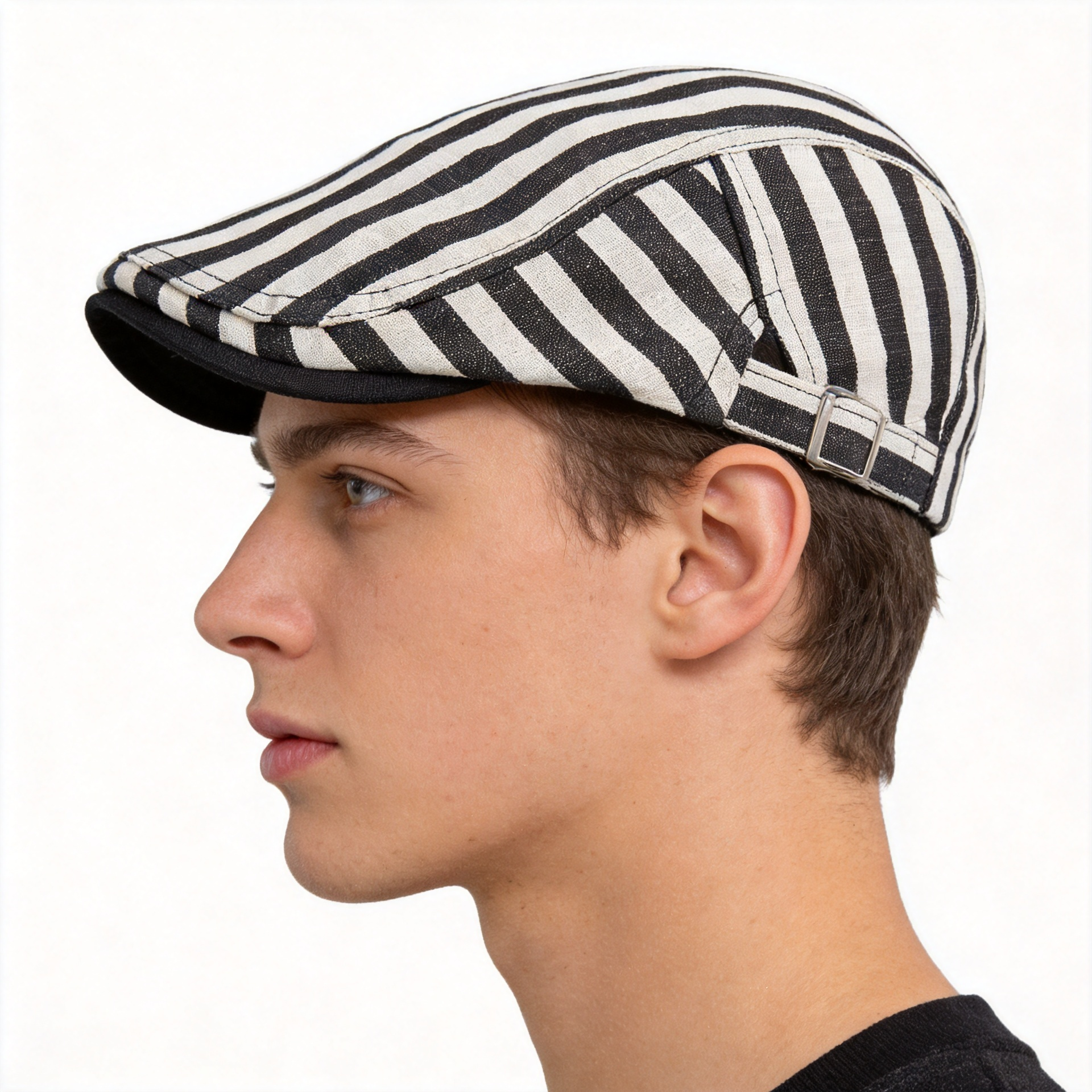 Vintage Striped Newsboy Hat Br - Dad Hat Cotton reseña y precio