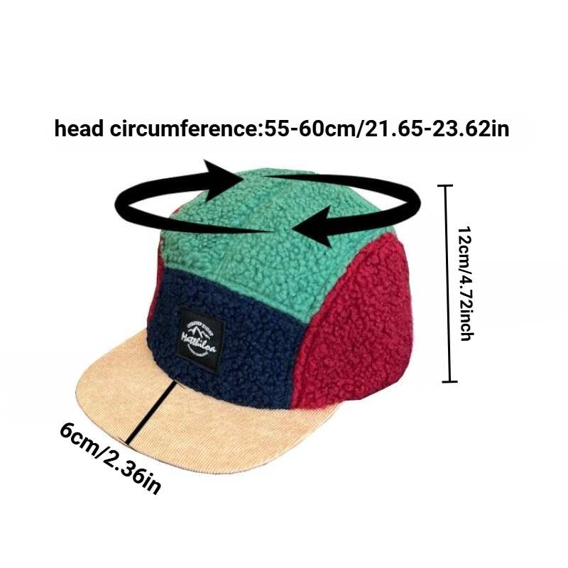 5 Panel Retro Fleece Cap for M - Corduroy Cap 5 Panel reseña y precio