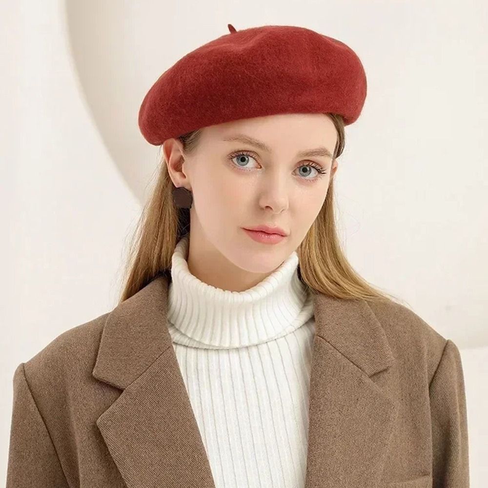 Fashion Warm Winter Wool Beret - Beret French Wool reseña y precio