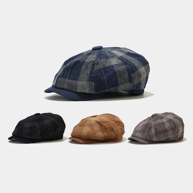 Corduroy Men Women Youth Boy G - Newsboy Cap Ivy reseña y precio