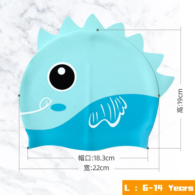 Cartoon Cute Fish Shark Silico - Swim Hat Silicone reseña y precio