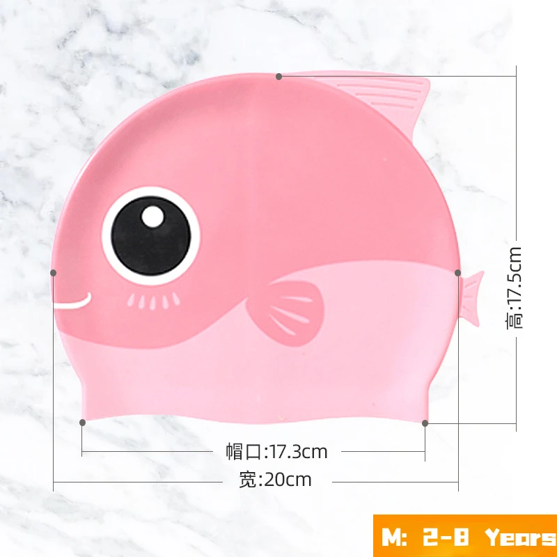 Cartoon Cute Fish Shark Silico - Swim Hat Silicone reseña y precio