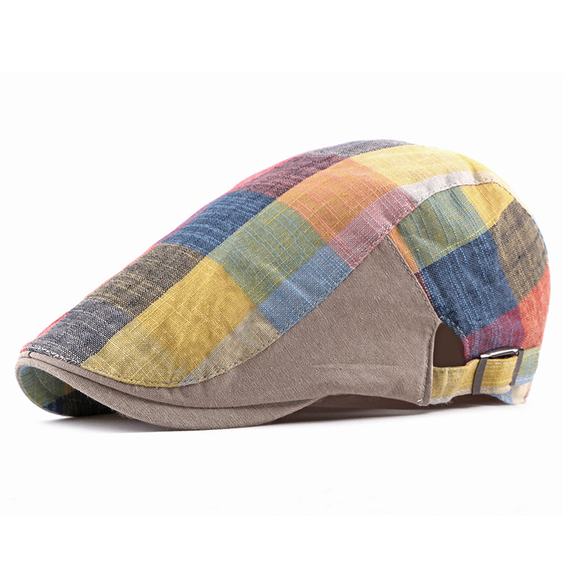Unisex Cotton Plaid Newsboy Be - Newsboy Cap Ivy reseña y precio