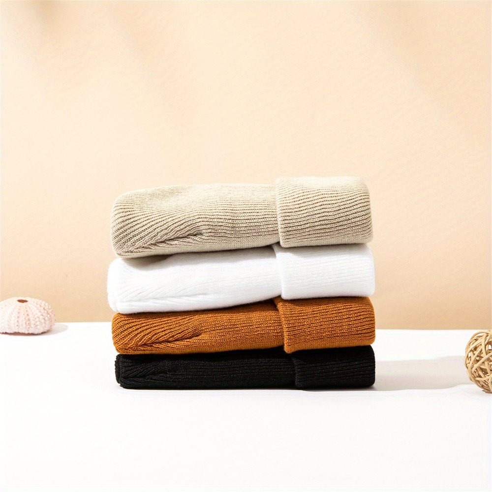 4pcs Baby Hat Knit Cuffed Bean - Beanie Cuffed Knit reseña y precio