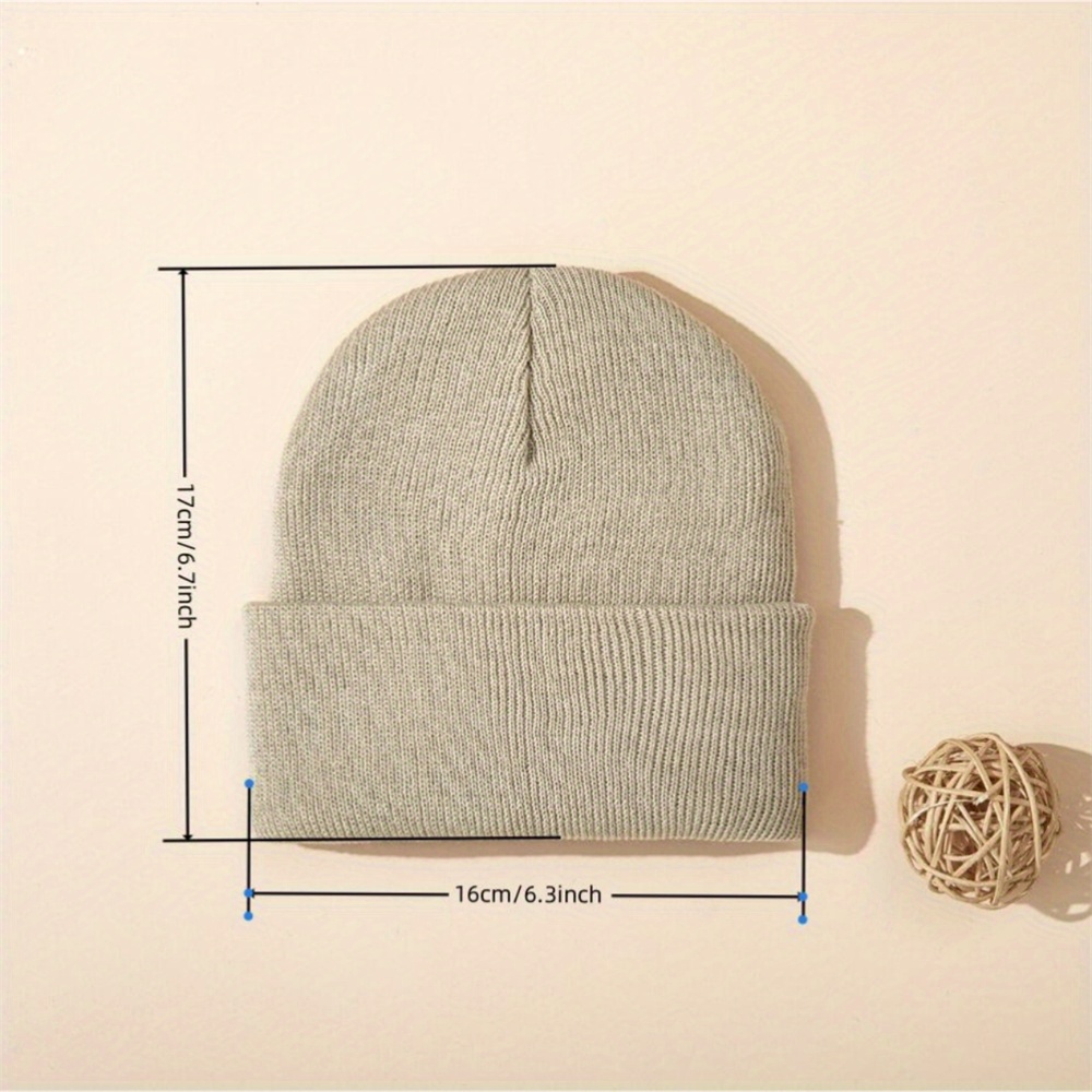 4pcs Baby Hat Knit Cuffed Bean - Beanie Cuffed Knit reseña y precio