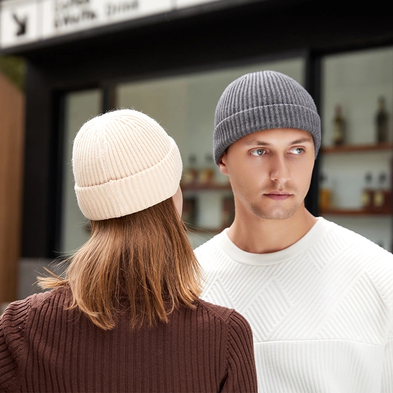 Winter Knitted Hat Warm Outdoo - Beanie Cuffed Knit reseña y precio