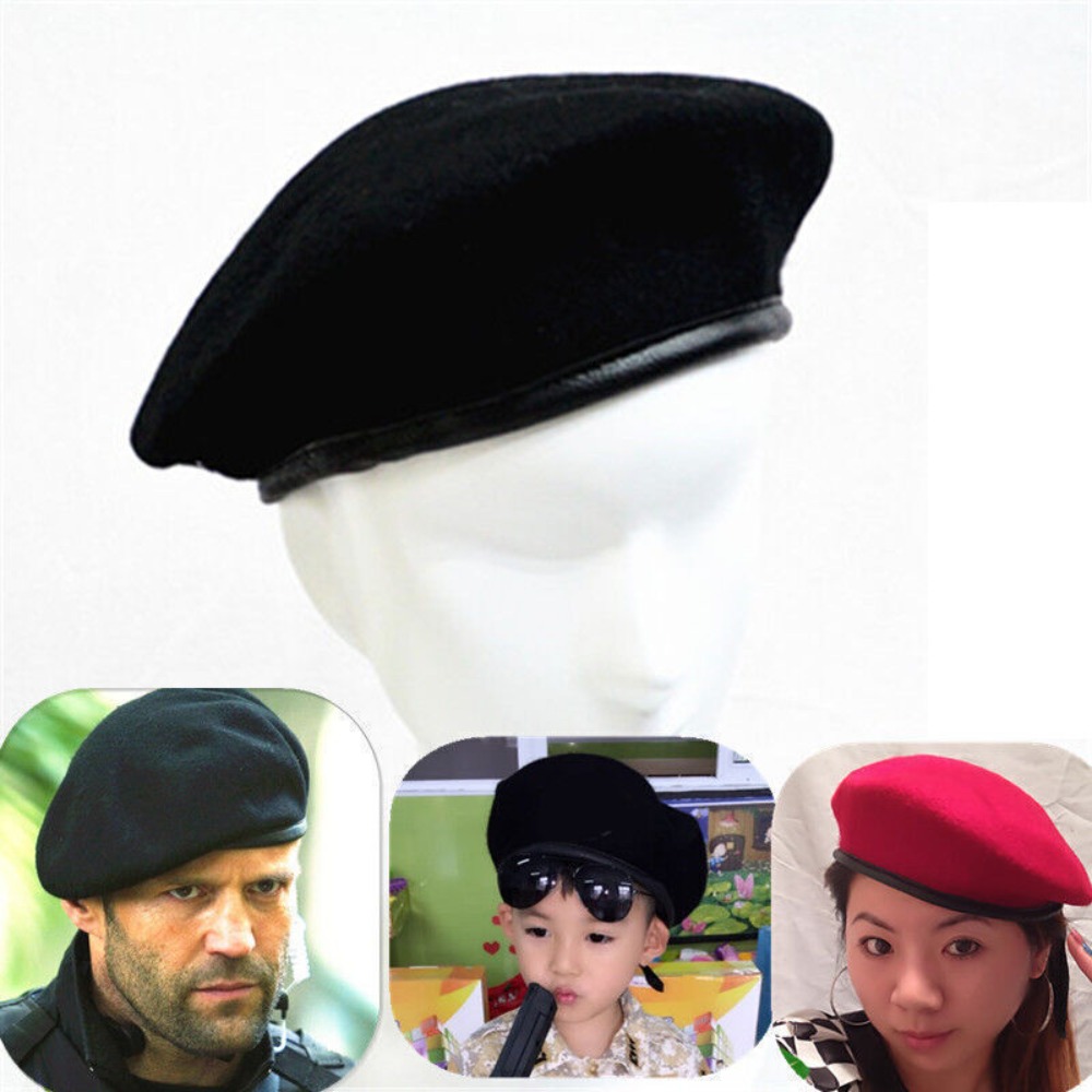 New Unisex Uniform Cap Men Wom - Beret French Wool reseña y precio