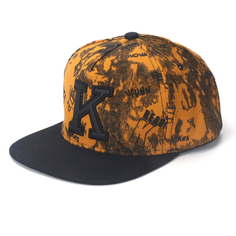 K Letter Hip Hop Baseball Caps - Snapback Hat Flat reseña y precio